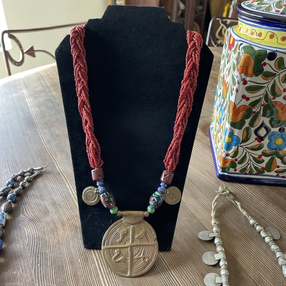 Vtg Adi-Minyong India Tribal Necklace Ethnic Boho Collector’s Piece